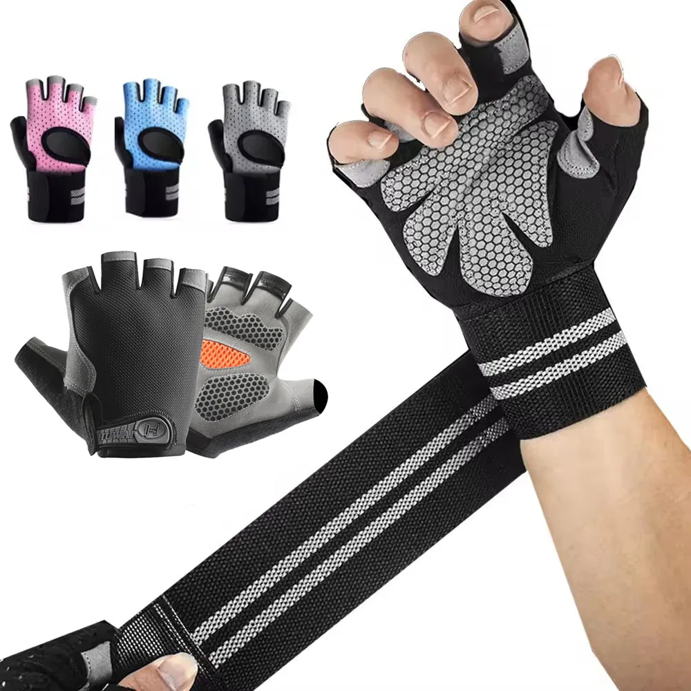 1Pair Half Finger Gym Fitness  - đánh giá và giá Crossfit Workout Gear