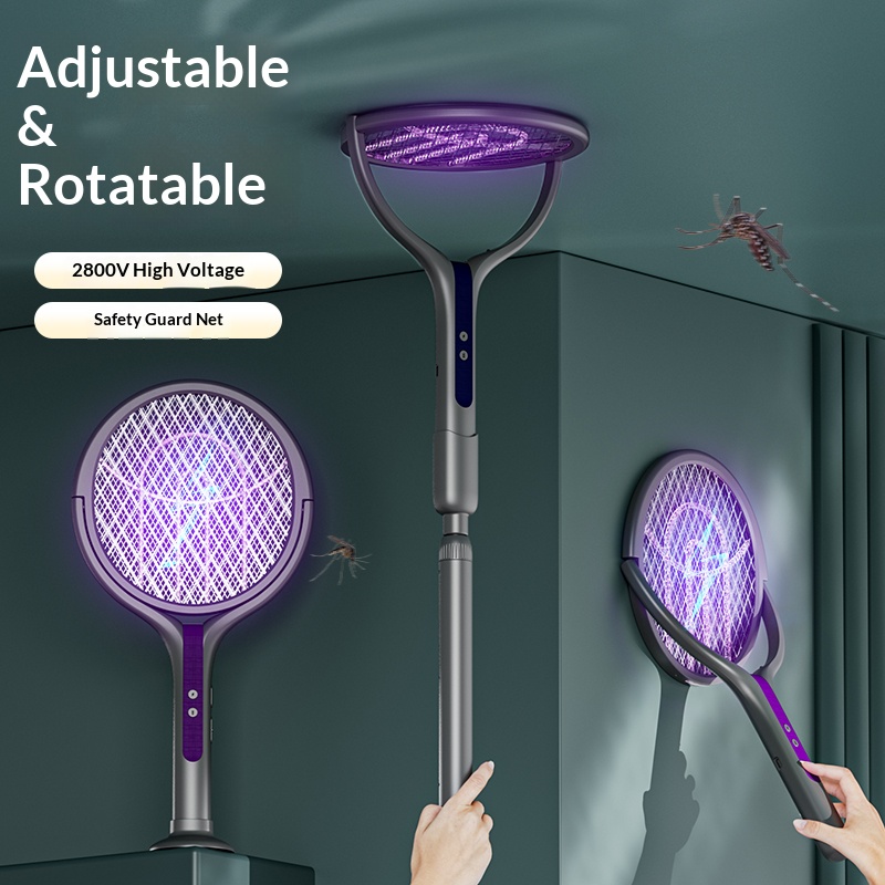 Rotating Head Bug Zapper Racke - đánh giá và giá Head Racket Boom