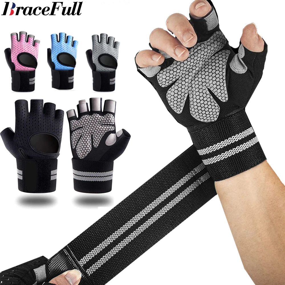 1Pair Half Finger Gym Fitness  - đánh giá và giá Crossfit Workout Gear